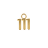 Basic Angel Numbers in 14K Gold (5.3mm) (Semi-Polished)
