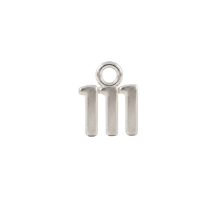 Basic Angel Numbers in Sterling Silver (5.3mm) (Semi-Polished)