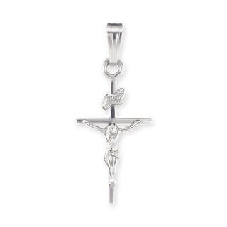 14K Gold Classic Crucifix Pendant (24 x 10 mm)