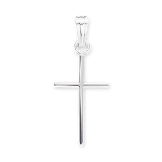 14K Gold Thin Classic Cross (24 x 10 mm)