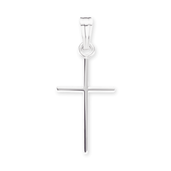 14K Gold Thin Classic Cross (24 x 10 mm)