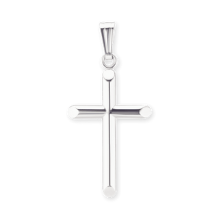 14K Gold Domed Classic Cross (25 x 11 mm)