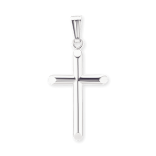 14K Gold Domed Classic Cross (25 x 11 mm)