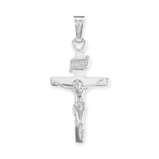 14K Gold Classic Crucifix Pendant (25 x 12 mm)