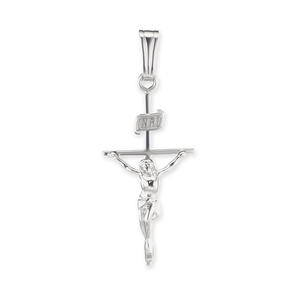 14K Gold Classic Crucifix Pendant (33 x 13 mm)