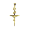 14K Gold Classic Crucifix Pendant (24 x 10 mm)