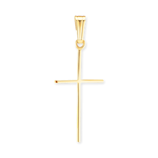 14K Gold Thin Classic Cross (33 x 13 mm)