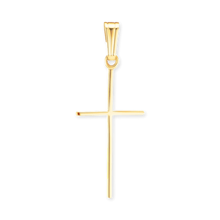 14K Gold Thin Classic Cross (33 x 13 mm)