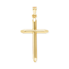 14K Gold Domed Classic Cross (32 x 16 mm)