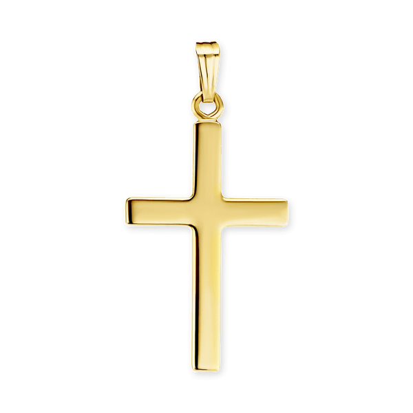 14K Gold Classic Cross (21 x 15 mm)