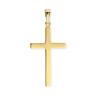 14K Gold Classic Cross Pendant with Lord's Prayer (51 x 25 mm)