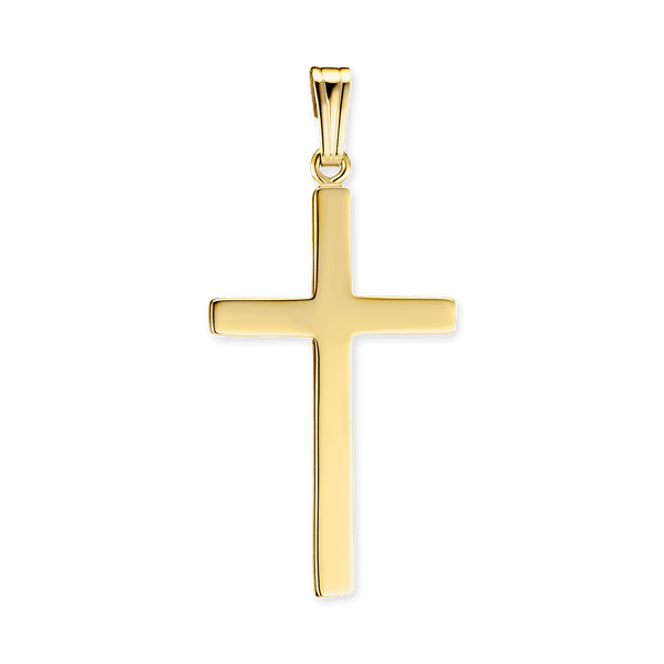 14K Gold Classic Cross (38 x 17 mm)