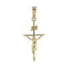 14K Gold Classic Crucifix Pendant (33 x 13 mm)