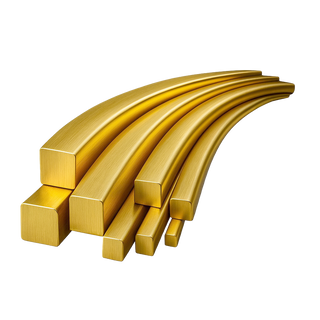 18K Yellow Square Soft Wire