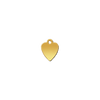 14K Yellow Gold Heart Disc With Loop (.025" thickness)