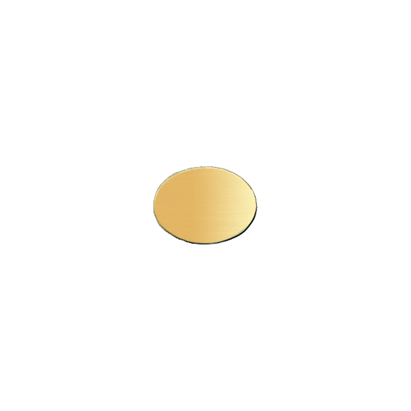 14K Yellow Gold Oval Disc (.025" thickness)