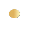 14K Yellow Gold Oval Disc (.025" thickness)