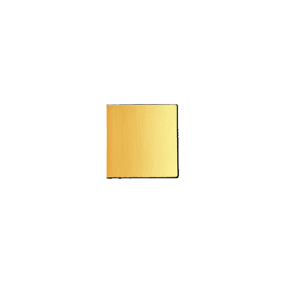 14K Yellow Gold Square Disc (.025" thickness)