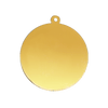 14K Gold Round Disc With Loop (.025" thickness)