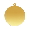 14K Gold Round Disc With Loop (.025" thickness)