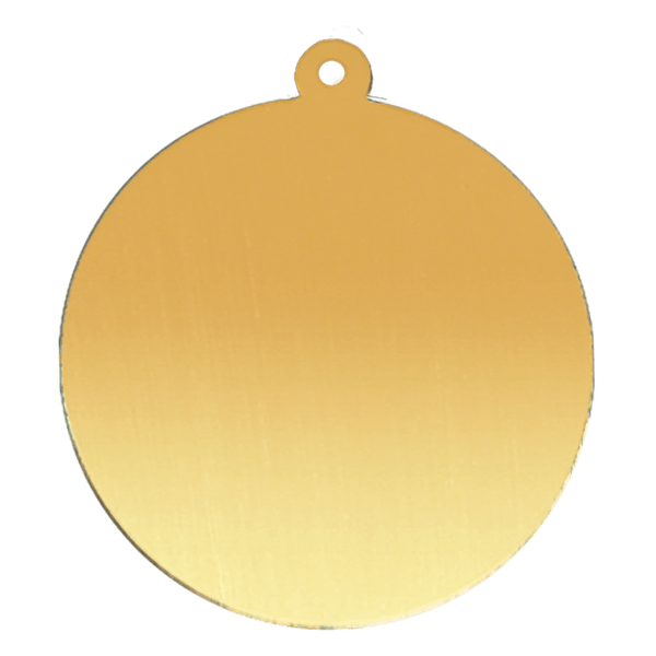 14K Gold Round Disc With Loop (.025" thickness)