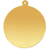 14K Gold Round Disc With Loop (.025" thickness)