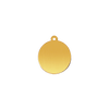 14K Gold Round Disc With Loop (.025" thickness)