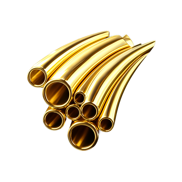 14K Yellow Round Hard Tubing