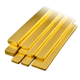 18K Yellow Flat Wire