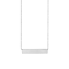 Large Bar Necklace in Sterling Silver (32 x 6 mm)