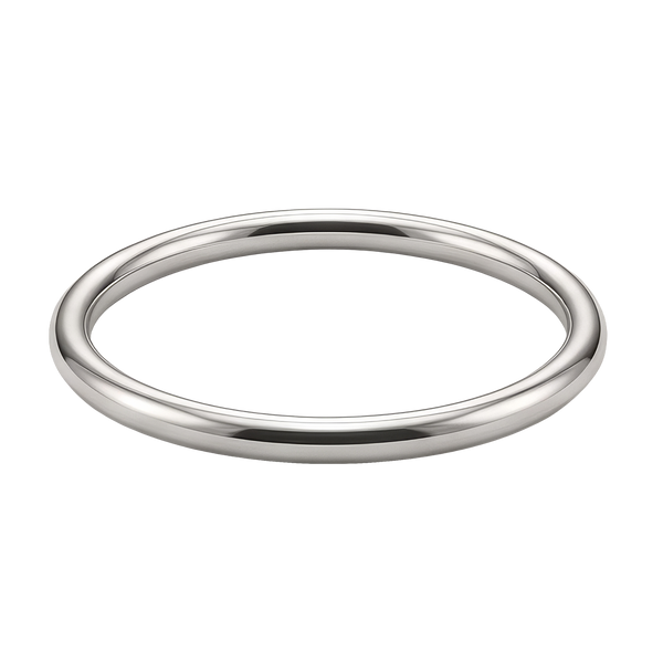 Plain Wire Bangle Bracelet in 14K Gold