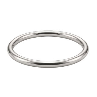 Plain Wire Bangle Bracelet in 18K Gold