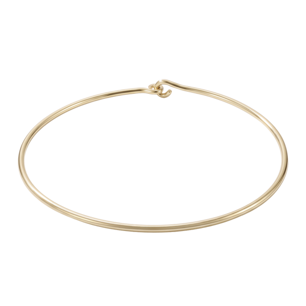 Plain Wire Choker in 14K Gold