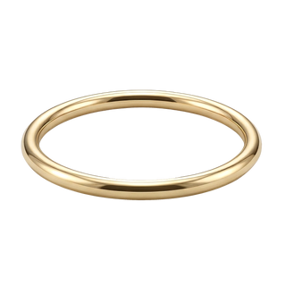 Plain Wire Bangle Bracelet in 10K Gold