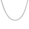 Tennis Necklace Mounting in Sterling Silver (.03 ct / 2.0 mm)