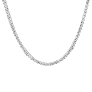 Tennis Necklace Mounting in Sterling Silver (.03 ct / 2.0 mm)