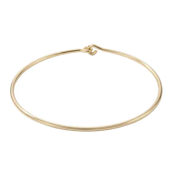 Plain Wire Choker in 14K Gold