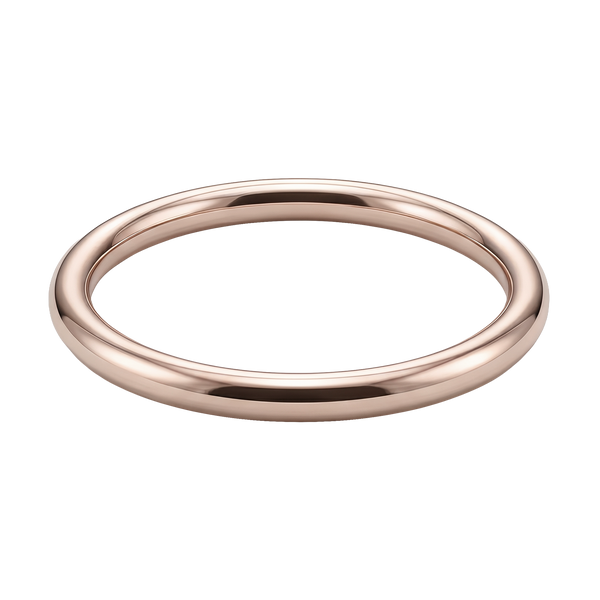 Plain Wire Bangle Bracelet in 18K Gold