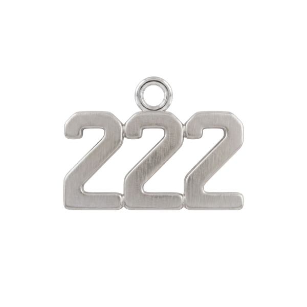 Basic Angel Numbers in 14K Gold (12.7mm) (Semi-Polished)