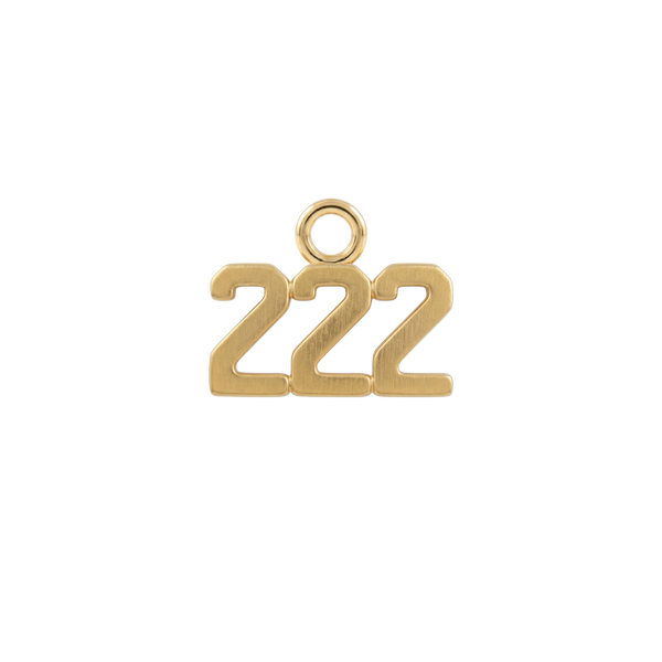 Basic Angel Numbers in 14K Gold (4.7mm) (Semi-Polished)