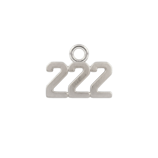 Basic Angel Numbers in Sterling Silver (5.3mm) (Semi-Polished)