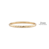 14K Yellow Gold Domed Wedding Bands with Optional Engraving  (2.0 mm)