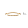 14K Yellow Gold Domed Wedding Bands with Optional Engraving  (2.0 mm)