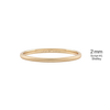 14K Yellow Gold Domed Wedding Bands with Optional Engraving  (2.0 mm)