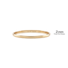 14K Yellow Gold Domed Wedding Bands with Optional Engraving  (2.0 mm)
