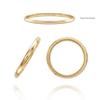 14K Yellow Gold Domed Wedding Bands with Optional Engraving  (2.0 mm)