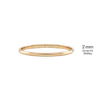 14K Yellow Gold Domed Wedding Bands with Optional Engraving  (2.0 mm)