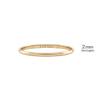 14K Yellow Gold Domed Wedding Bands with Optional Engraving  (2.0 mm)
