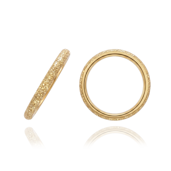 14K Yellow Gold Domed Wedding Bands (2.0 mm - 6.0 mm)