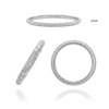 14K White Gold Domed Wedding Bands with Optional Engraving  (2.0 mm)